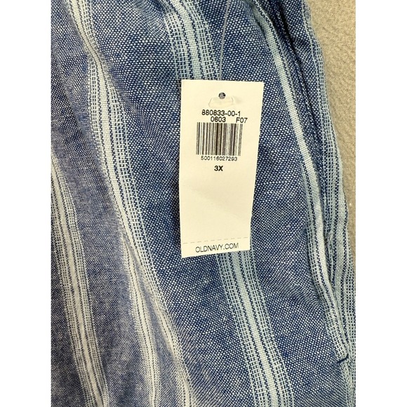 Old Navy Women's Plus Sz 3X High Rise Wide Leg Comfort Linen‎ Blend Pants NWT - Picture 3 of 10